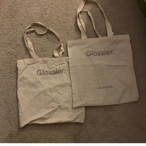glossier tote bag
